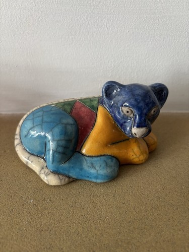 Ceramic jaguar aztec - ceramic, inca