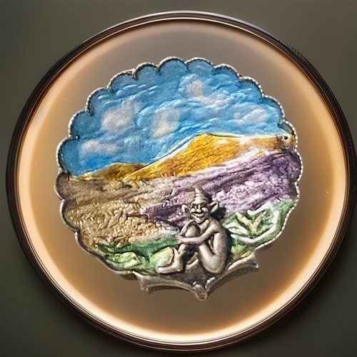 Antique silver brooch unusual - silver,