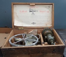 Antique Boxed Trident Taffrail Ship-Log (condition - as last used)