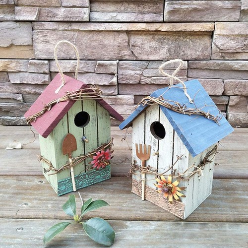 Wooden birdhouse outdoor - wooden,