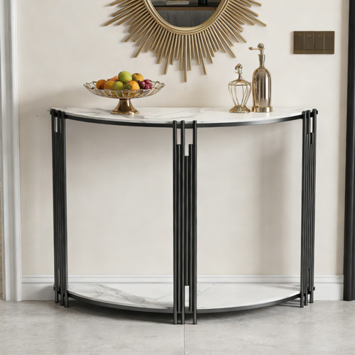 Half moon console table - console,