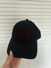 Alexander McQueen Black Baseball Cap with Logo