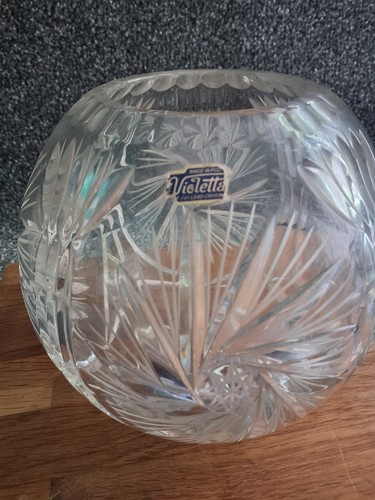 Violetta lead crystal glass - crystal,