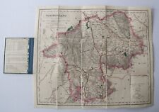 Walker's Map of Westmorland, Lake District, antique folding map