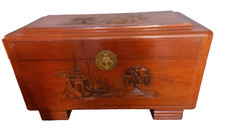Vintage Chinese Carved Trunk