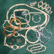 Triumph T140 750 Gasket Set Full Head Rockerbox Cover NEW Copper Head Gasket
