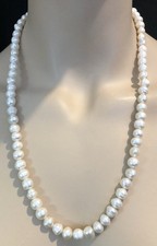 Fabulous Large Real Cultured Large Baroque Pearls Necklace - Long Length