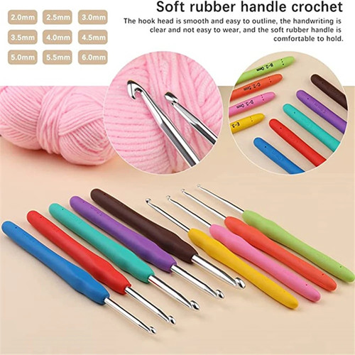 Crochet hook set 9pc soft - set,
