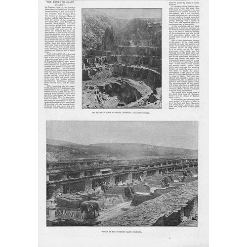 The penrhyn slate quarry - the,