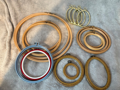 Plastic flexi hoop wooden - hoop, &