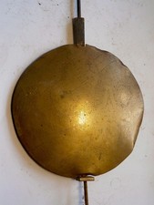   brass faced antique longcase