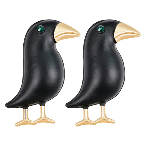 Set black alloy bird - of,