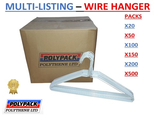 White metal wire plain hangers - metal,