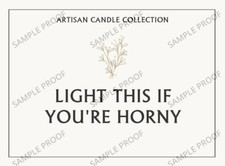 Funny/Rude Sexy Candle Label