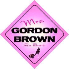 Mrs Gordon Brown on Board Baby