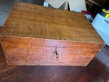 Victorian Antique writing slope OAK box with fitted interior......  FREE UK POST