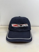 Vintage Corvette Hat Z06 505 HP Cap Strap Back Navy Blue Sports Car Racing Chevy