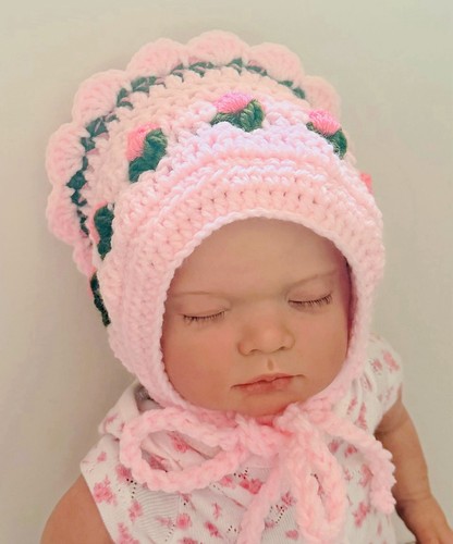 Reborn doll rose - doll, bonnet