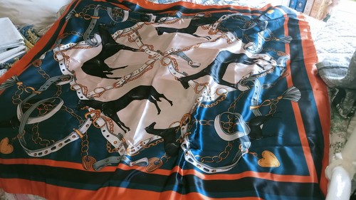 Large square silk - silk, scarf