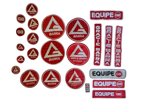 Gracie barra patches - barra,
