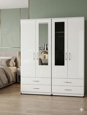 Ready Assembled White 4 Door