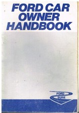 FORD ESCORT Mk2 INCL RS2000 FIESTA Mk1 CAPRI Mk3 CORTINA Mk5 '80 OWNERS HANDBOOK