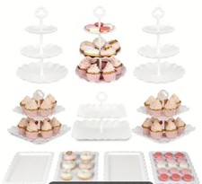 10 Pieces Cake Stands, Plastic