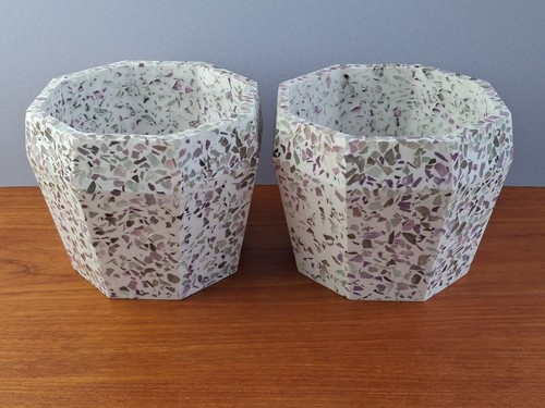 Purple white terrazzo - purple,