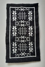 Scandinavian folk art double weave wall hanging
