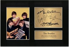 The Beatles Signed Limited Edition Memorabilia Print Gift Art Autographed Poster
