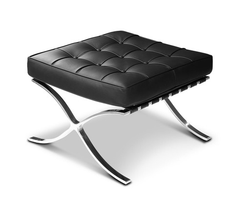 Chic bauhaus footrest leather - chic,