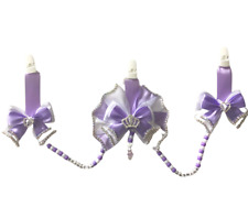 personalised liliac and white