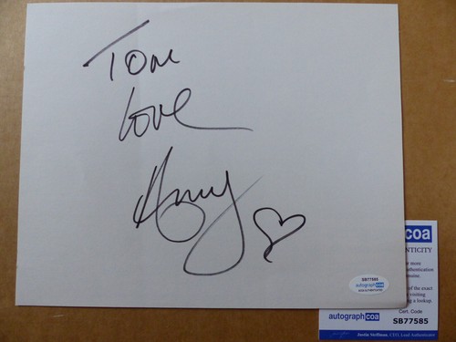 Amy winehouse signed autograph - signed,
