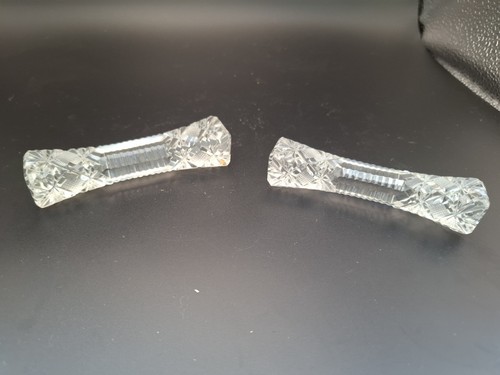 Pair vintage cut glass - vintage,