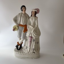 Staffordshire Flatback Qn Victoria’s Daughter Princess Alice With Louis Of Hesse