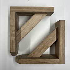 A Pair Of 6 Inch Solid Oak