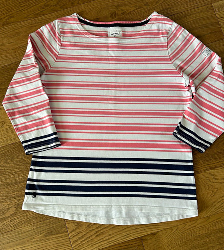Joules pink white - pink, striped