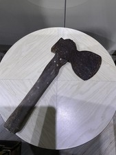 Axe Broad Hewing Hatchet Wood Logs Vintage Old 	blade 17x 10 Cm 35 Cm 