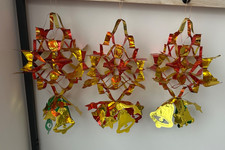 3 VINTAGE RED - GREEN - GOLD