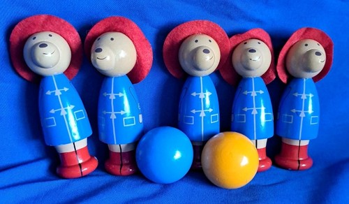 Wooden paddington skittles - wooden,
