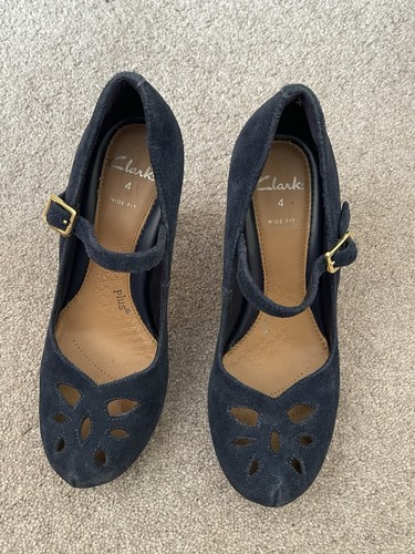 Clarks ladies wide - clarks, navy