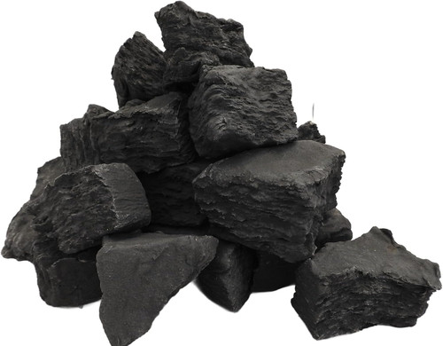 Ceramic gas fire coals black - fire,