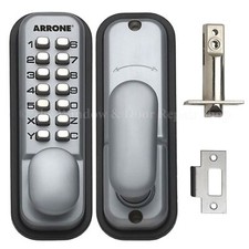 Hoppe Push Button Mechanical Digital Combination Code Door Lock Keyless Access