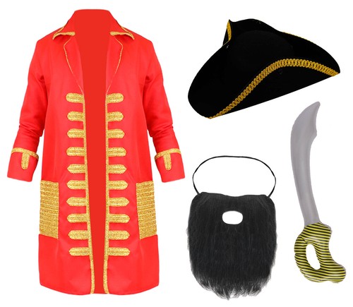 Adults red pirate - red,