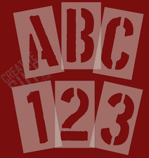 Rough Style Letter Stencils