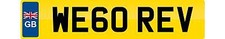 Private number plate we60 - number,