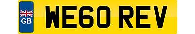Private number plate we60 rev - private,