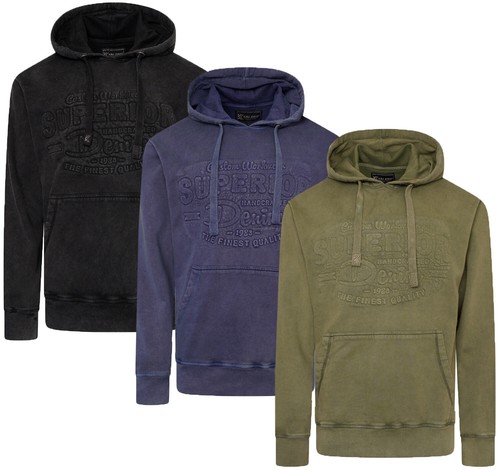 Mens kam long sleeve - long, hooded
