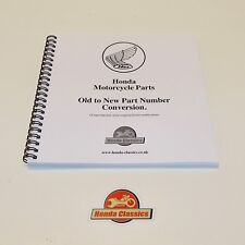 Honda Motorcycle Part Number Old to New Cross Reference Book Reproduction HPL021