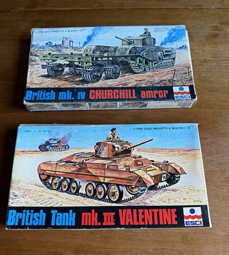 Vintage esci churchill - vintage, 1:72